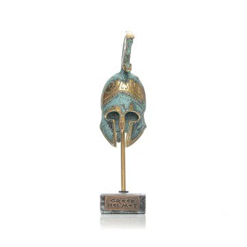 Minoan helmet with decorative snake