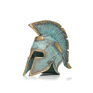 Spartan helmet with plume -  Spartan helmet with plume -