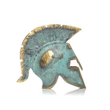 Spartan helmet with plume -  Spartan helmet with plume -
