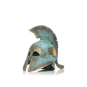 Athenian helmet with plume -  Athenian helmet with plume -