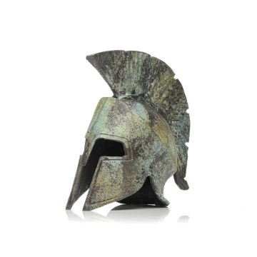 Spartan helmet with plume -  Spartan helmet with plume -