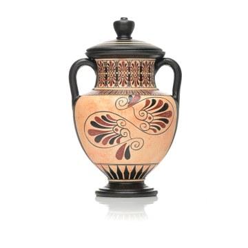 Amphora with cap 525 BC -  Amphora with cap 525 BC -