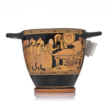 Skyphos Red-figure Exact Copy 485 BC -  Skyphos Red-figure Exact Copy 485 BC -