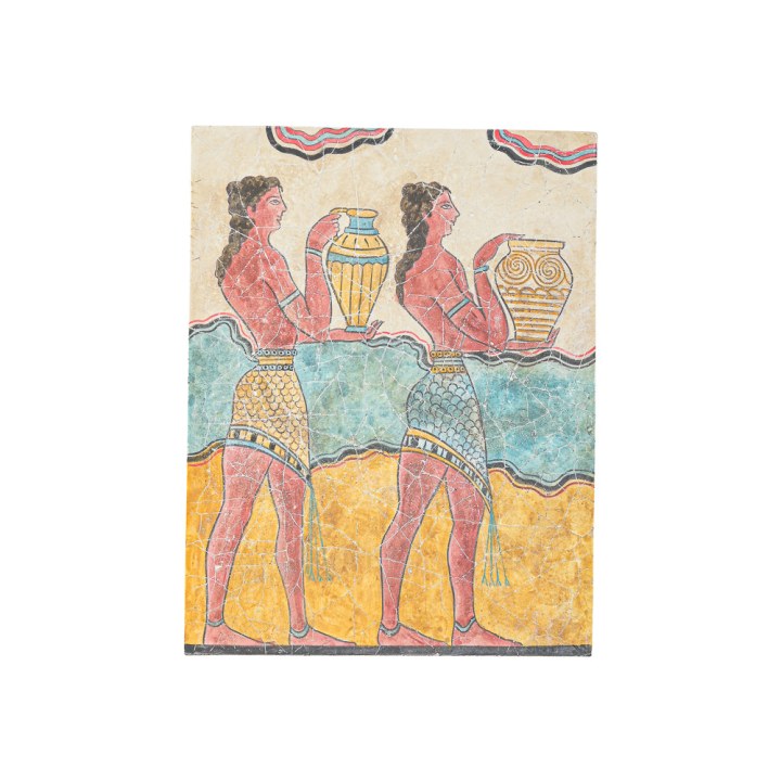 Minoan children carrying jars