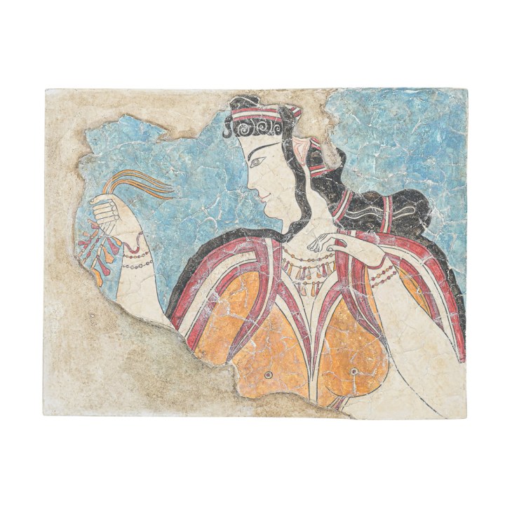 A Goddess who receives a gift