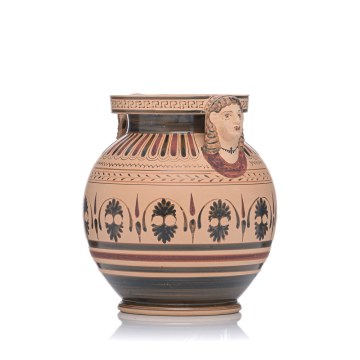 Ceramic vase with anthropomorphic hands 680 BC -  Ceramic vase with anthropomorphic hands 680 BC -