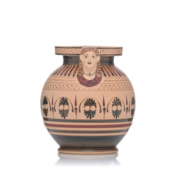 Ceramic vase with anthropomorphic hands 680 BC -  Ceramic vase with anthropomorphic hands 680 BC -